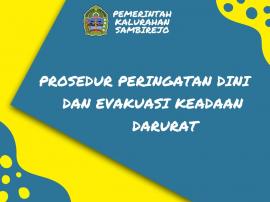 PROSEDUR PERINGATAN DINI DAN EVAKUASI KEADAAN DARURAT