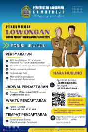 Pengumuman Lowongan Pamong Kalurahan Sambirejo Tahun 2025