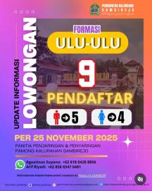 Pendaftaran Bakal Calon Ulu-Ulu Kalurahan Sambirejo Resmi Ditutup